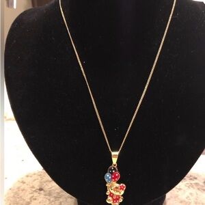 NWIOT size 20 inches Gold and Red  Pendant with Balloons